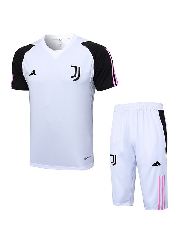 Juventus maillot d'entraînement uniforme de football vêtements de sport pour hommes hauts de football blanc chemise de sport 2023-2024